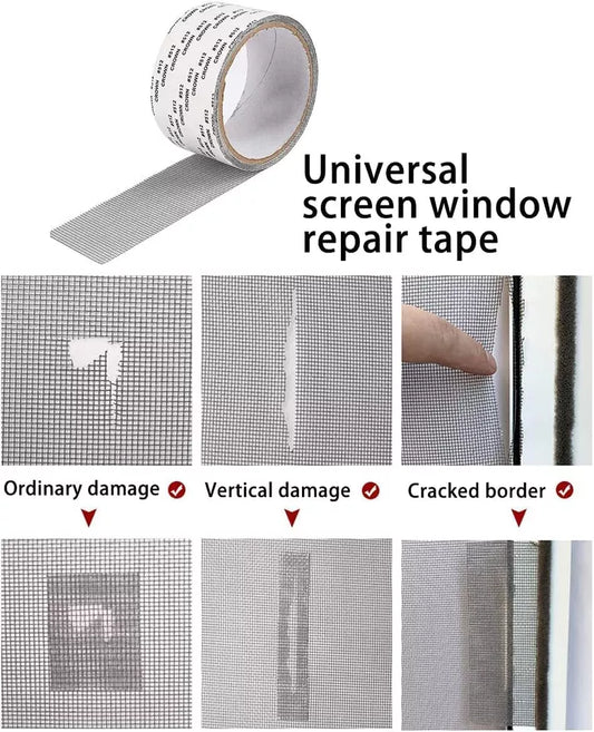 Self-Adhesive Screen Repair Tape – Instant Mesh Fix for Windows & Doors