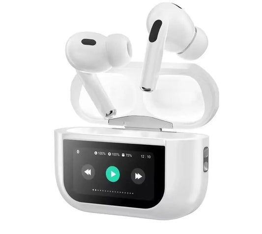 AirPods Pro A9 Smart Case Earbuds – Double Dark ANC/ENC Noise Reduction & LED Touch Display