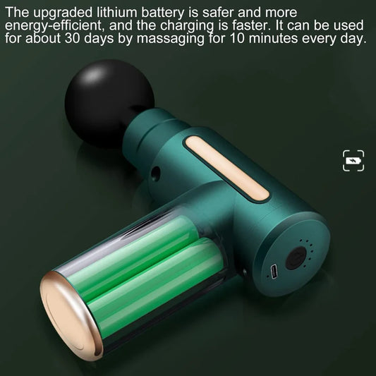 Rechargeable Deep Tissue Massage Gun - Professional Percussion Muscle Massager