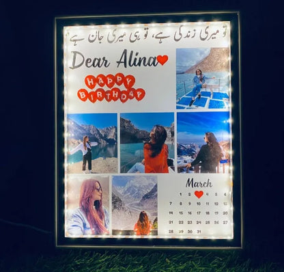 Personalized Magic Mirror LED Photo Lamp - 2-in-1 Custom Photo Frame