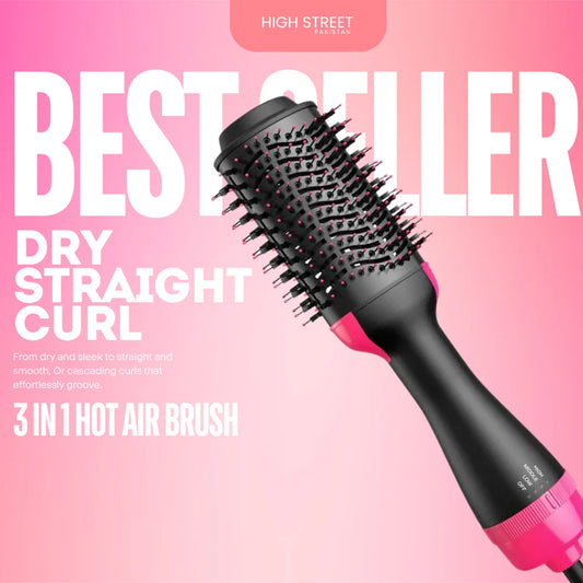 3-in-1 One Step Hair Dryer, Straightener & Volumizer Brush