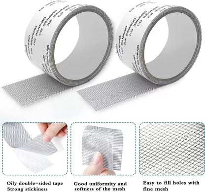 Self-Adhesive Screen Repair Tape – Instant Mesh Fix for Windows & Doors