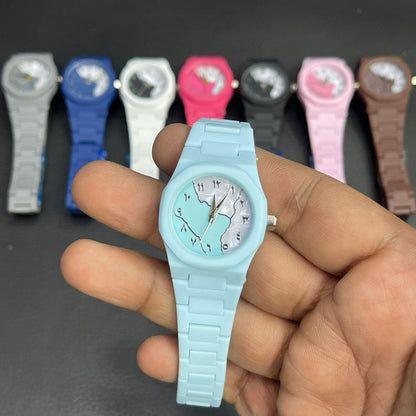 Mini Aura Wrist Watch – Elegant Arabic Dial with Stylish Matte Finish