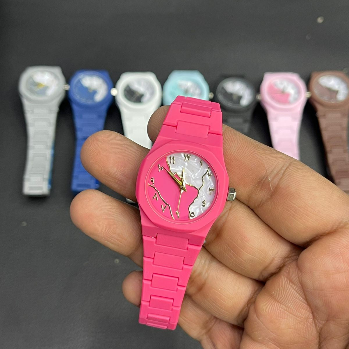 Mini Aura Wrist Watch – Elegant Arabic Dial with Stylish Matte Finish