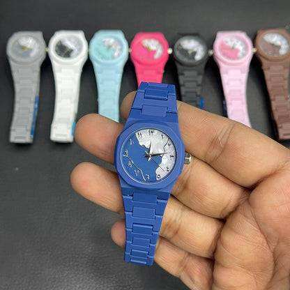 Mini Aura Wrist Watch – Elegant Arabic Dial with Stylish Matte Finish