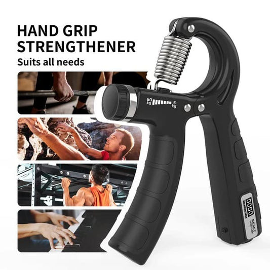 Adjustable Hand Grip Strengthener (5-60kg) with Digital Counter