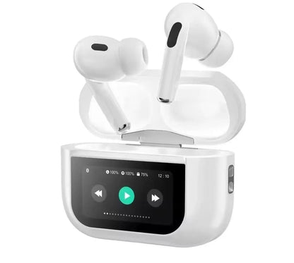 AirPods Pro A9 Smart Case Earbuds – Double Dark ANC/ENC Noise Reduction & LED Touch Display