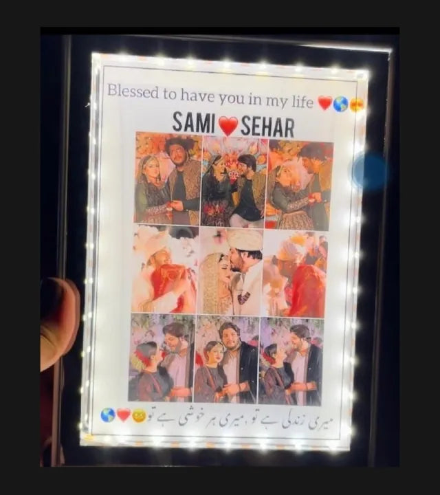 Personalized Magic Mirror LED Photo Lamp - 2-in-1 Custom Photo Frame