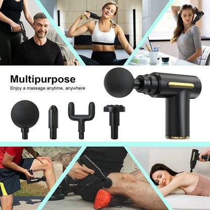 Rechargeable Deep Tissue Massage Gun - Professional Percussion Muscle Massager