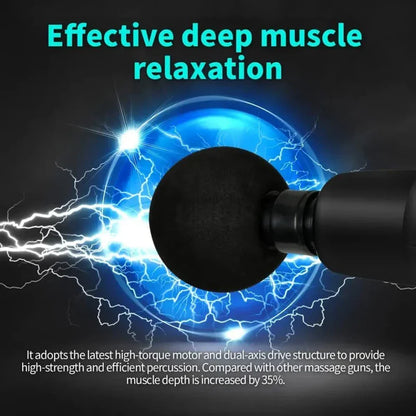 Rechargeable Deep Tissue Massage Gun - Professional Percussion Muscle Massager