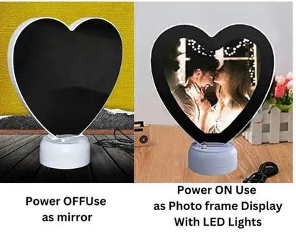 Personalized Magic Mirror LED Photo Lamp - 2-in-1 Custom Photo Frame